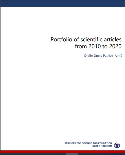 Portfolio of scientific articles from 2010 to 2020