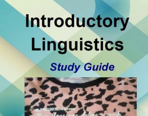 Introductory Linguistics – Study Guide
